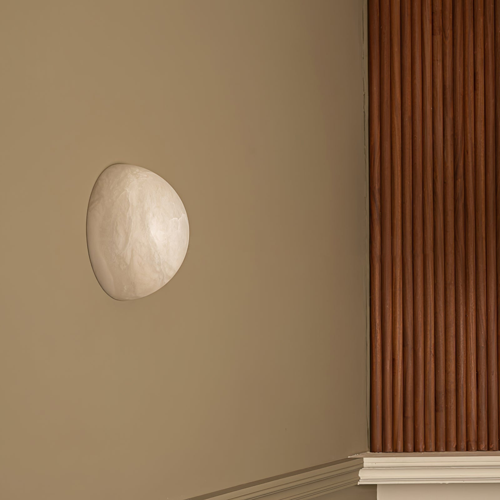 Canoria Wabi-Sabi Travertine Wall Lamp - Neutralighting