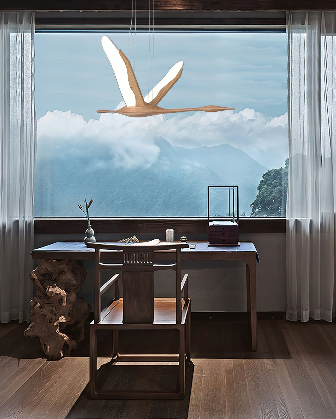 Solitude Crane Pendant Lamp - Blowlighting