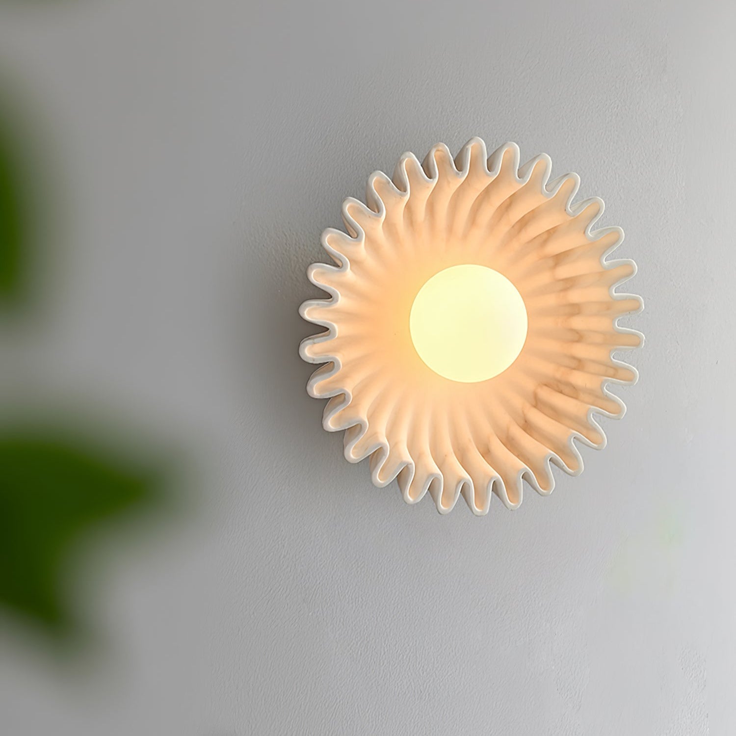 Sunray Rustic Glass Wall Lamp - Blowlighting