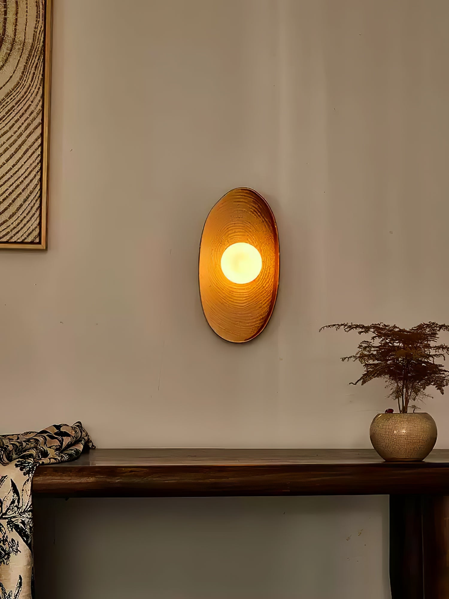 Solace Rustic Marble Wall Lamp - Blowlighting