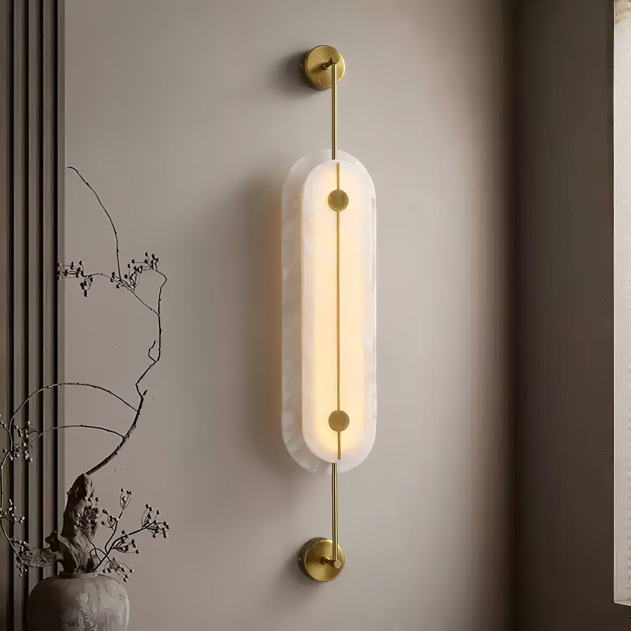 Cudorel Oval Alabaster Wall Light - Neutralighting