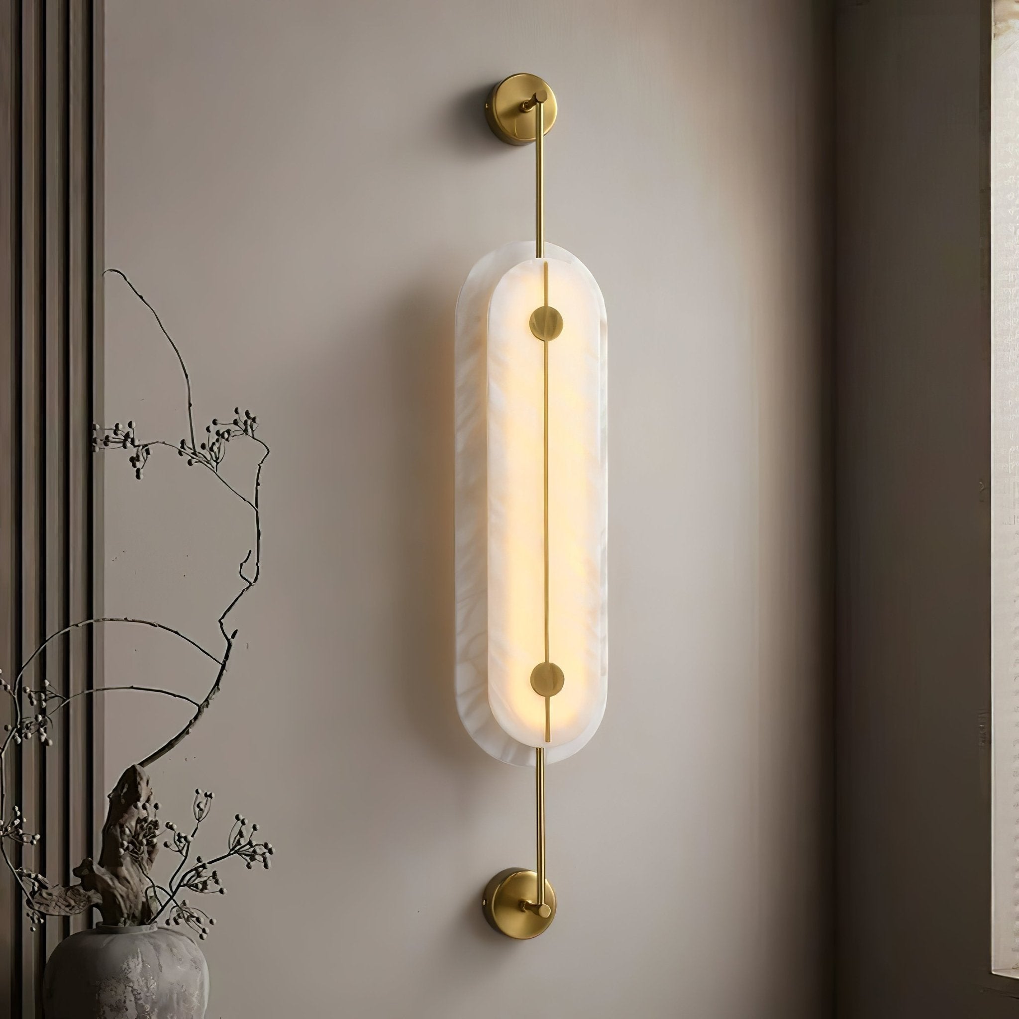 Cudorel Oval Alabaster Wall Light - Neutralighting