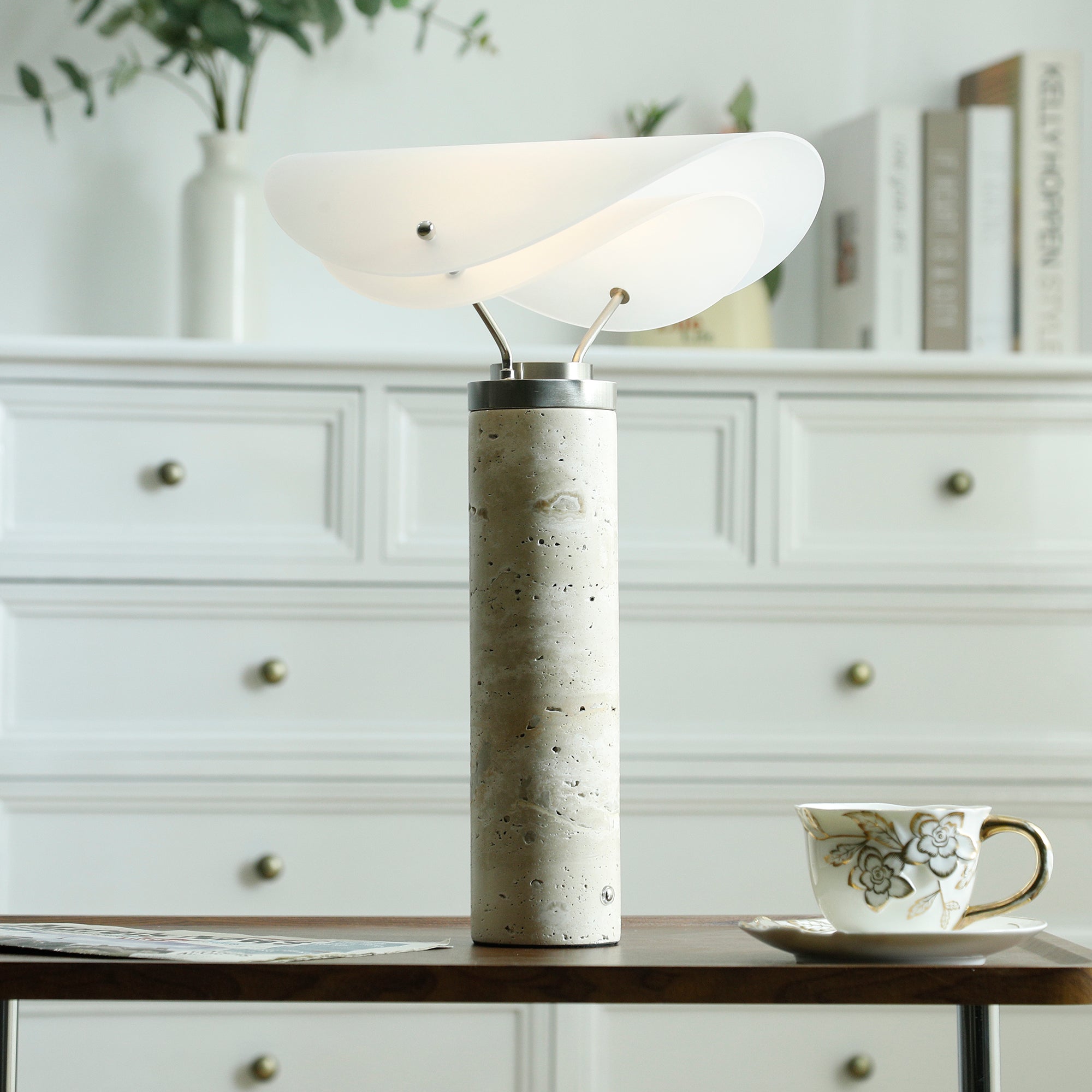 Sompex Marble Table Lamp - Lamp Copper