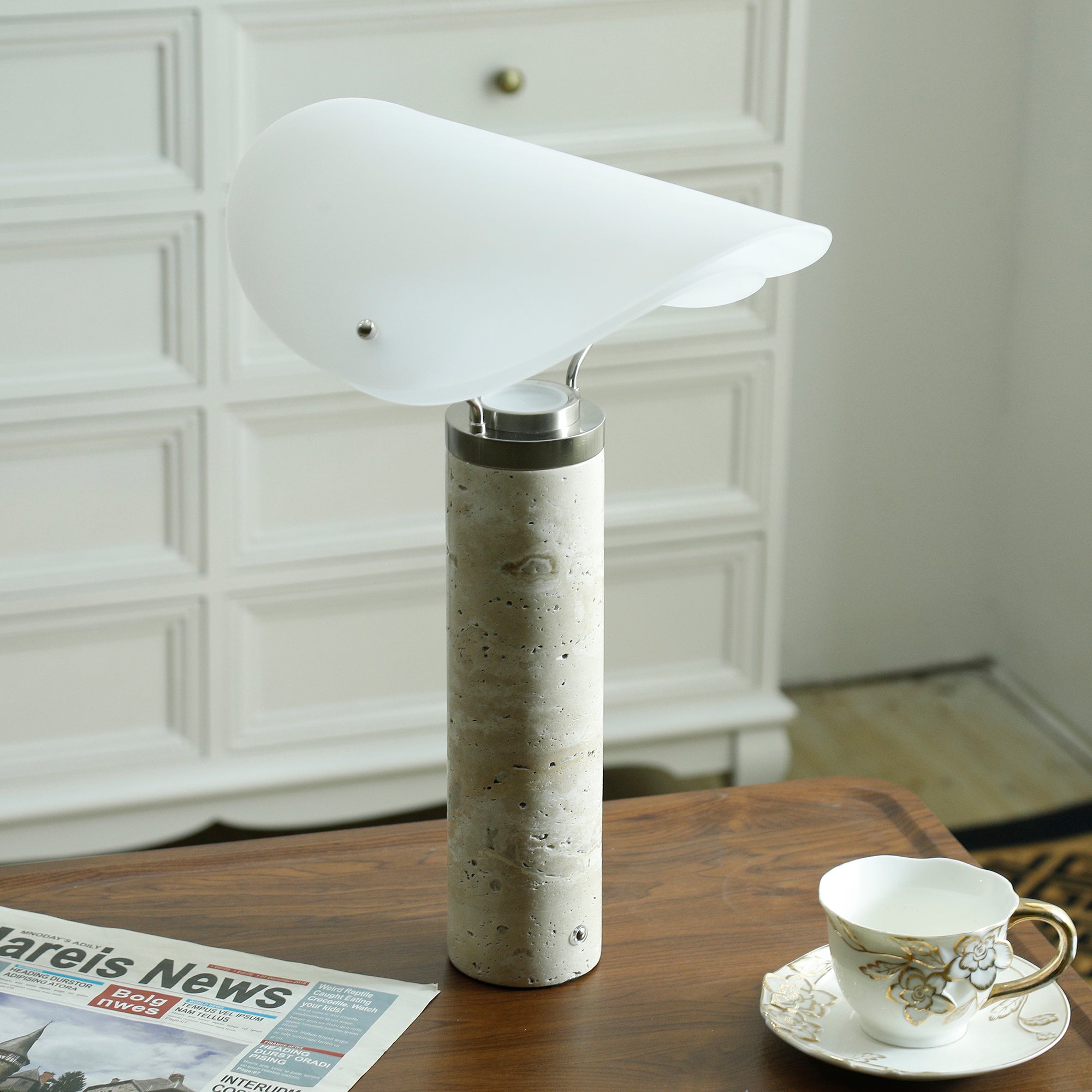 Sompex Marble Table Lamp - Lamp Copper