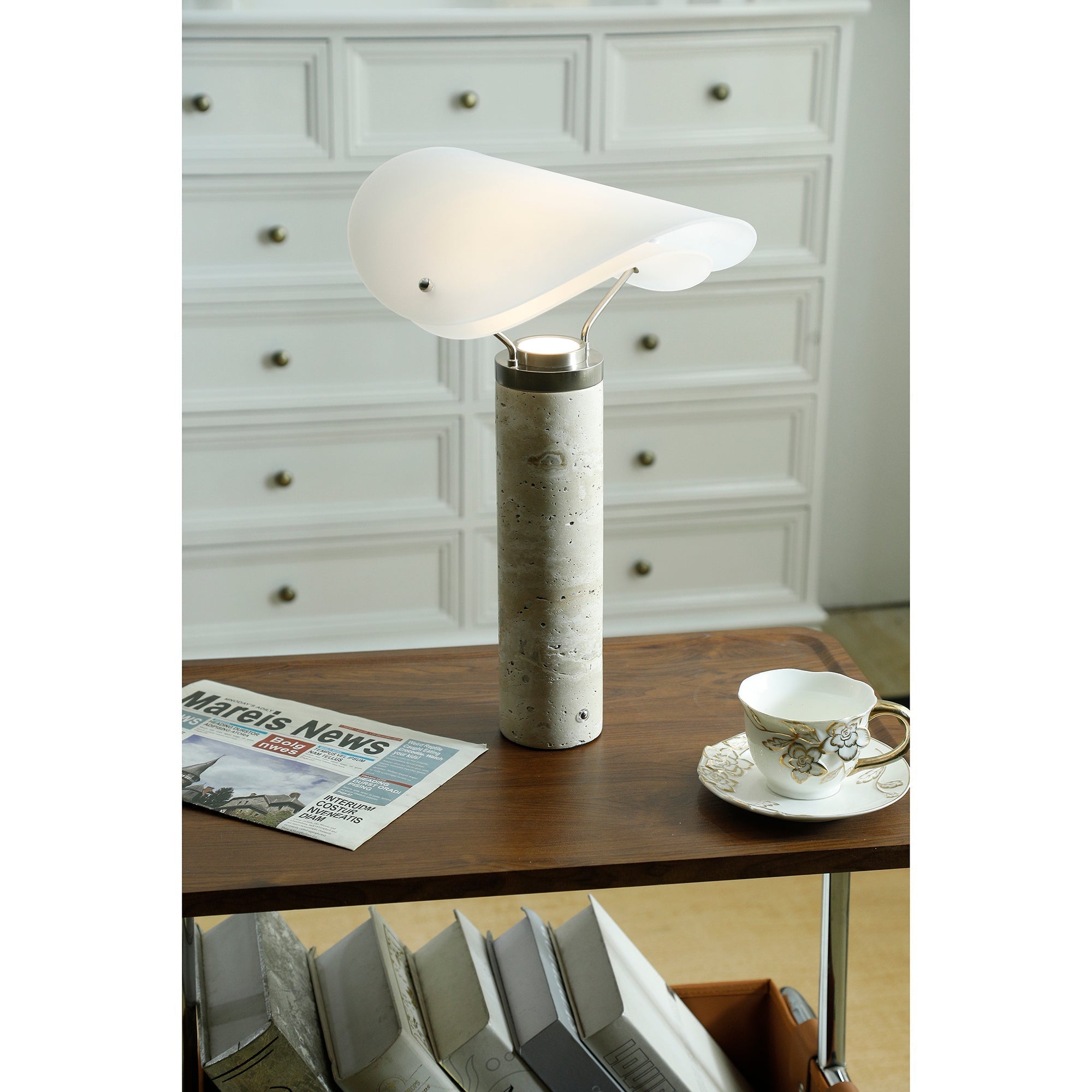 Sompex Marble Table Lamp - Lamp Copper