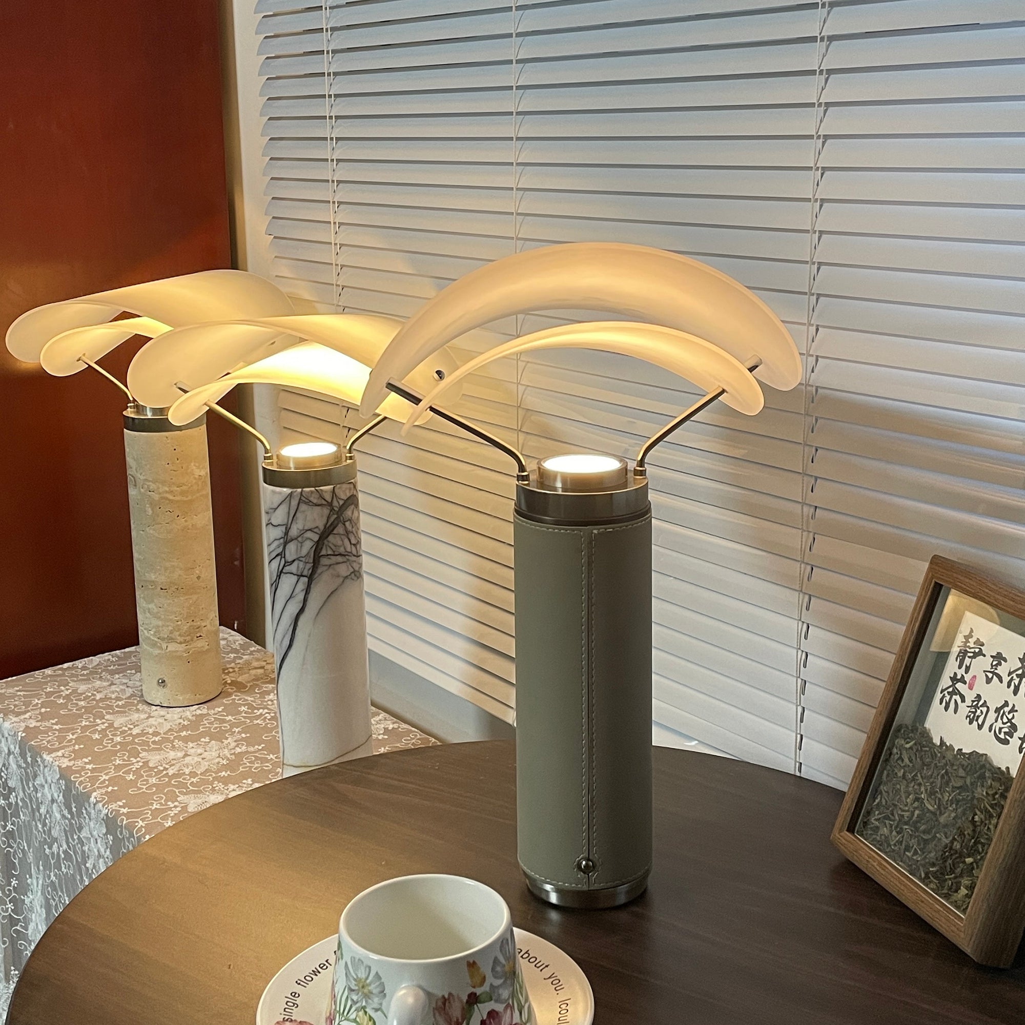 Sompex Marble Table Lamp - Lamp Copper