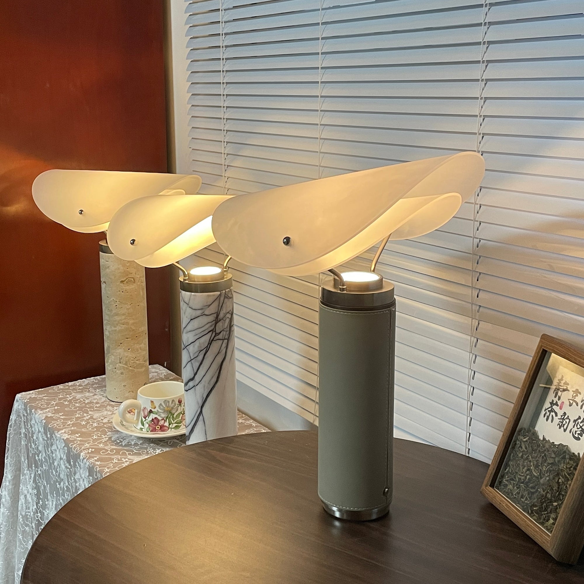 Sompex Marble Table Lamp - Lamp Copper