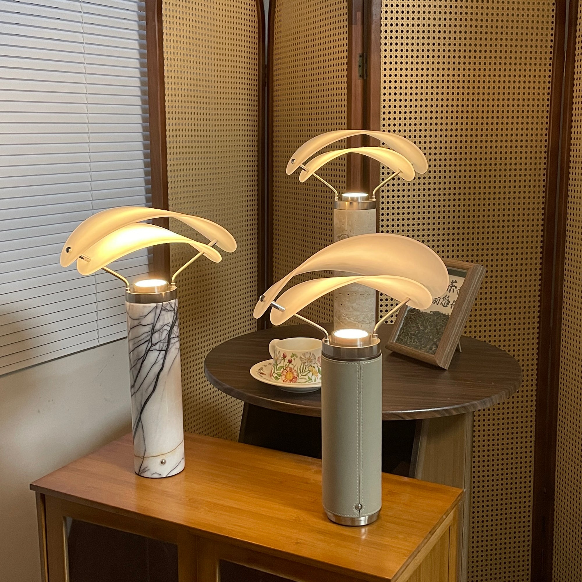 Sompex Marble Table Lamp - Lamp Copper