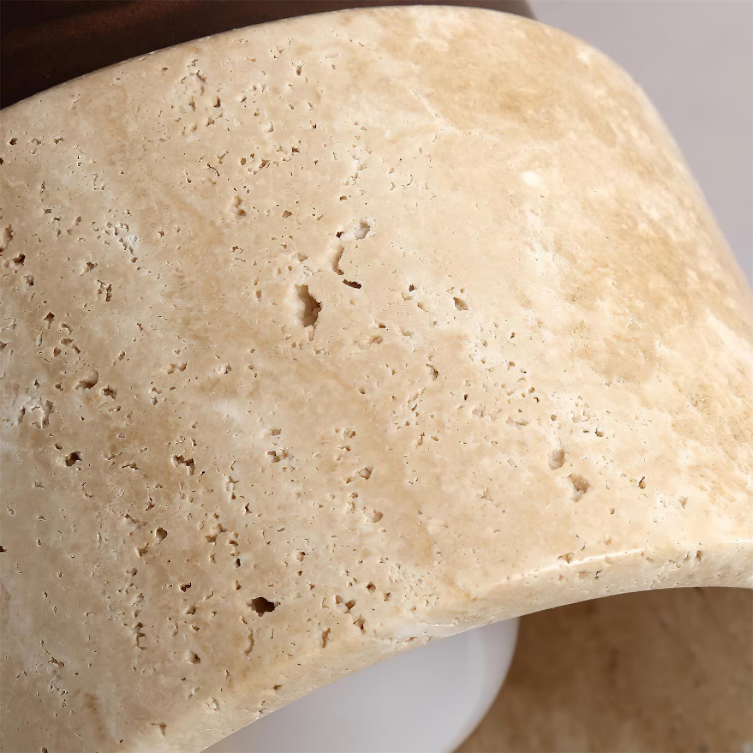 Ritta Stone Travertine Ceiling Light - Letslighting