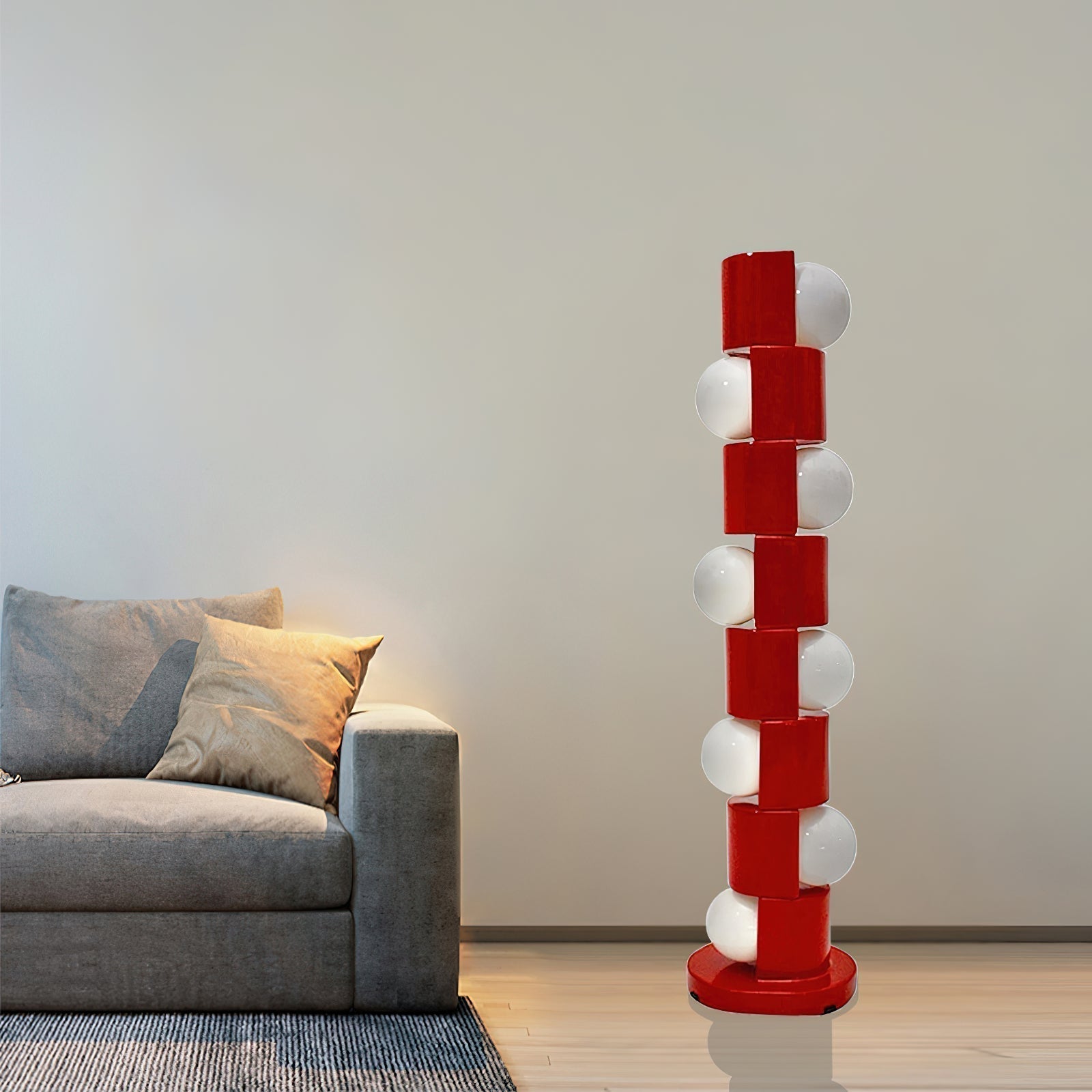 Space Age Totem Floor Lamp - Lamp Copper