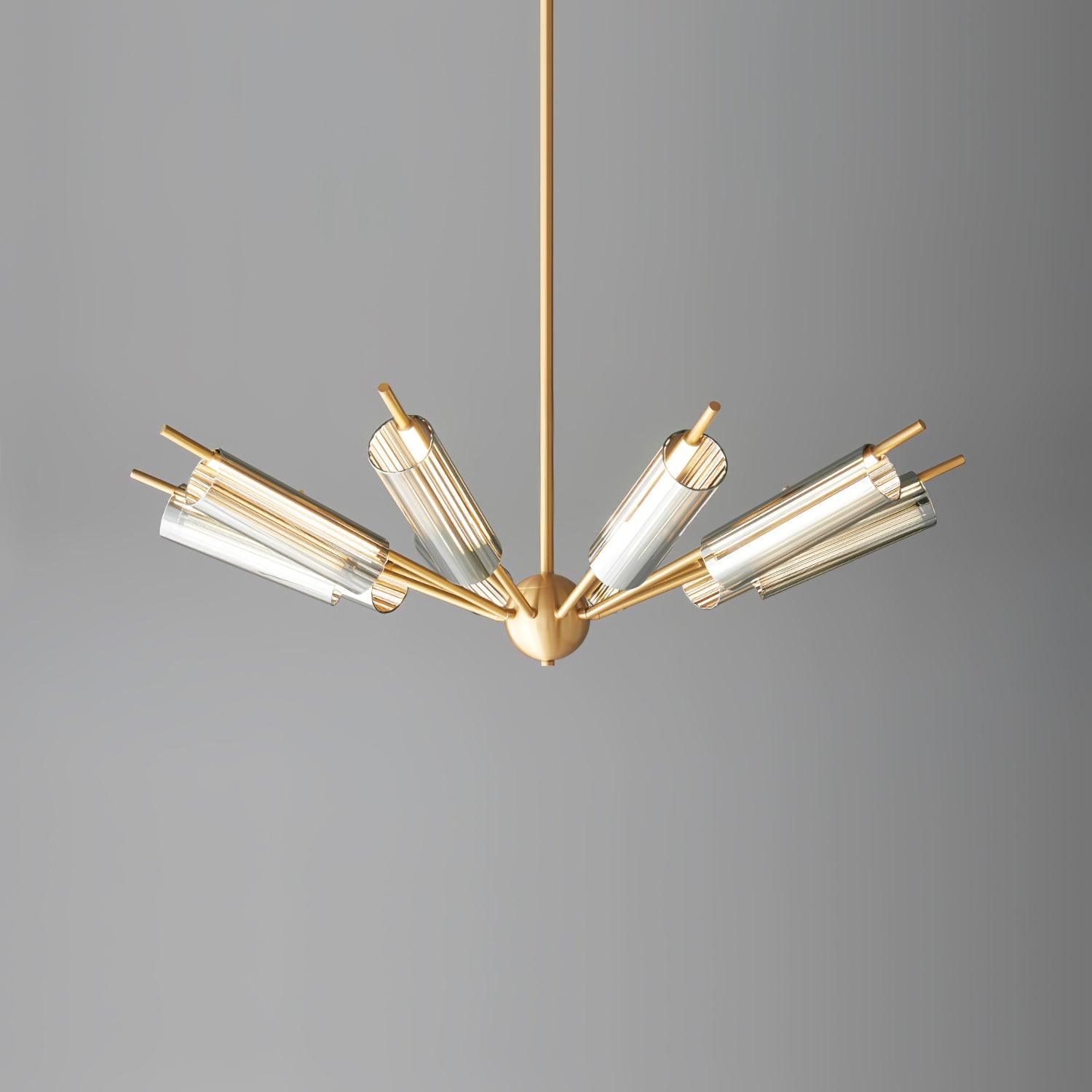 Sputnik Brass Chandelier - Blowlighting