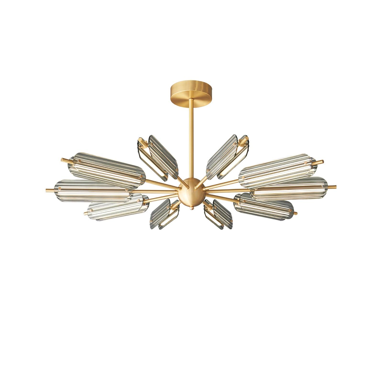 Sputnik Brass Chandelier - Blowlighting