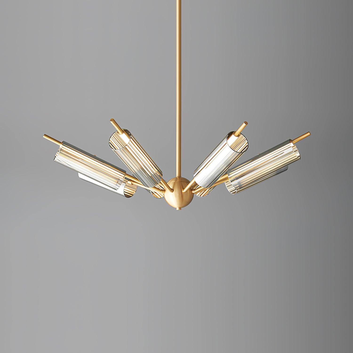 Sputnik Brass Chandelier - Blowlighting