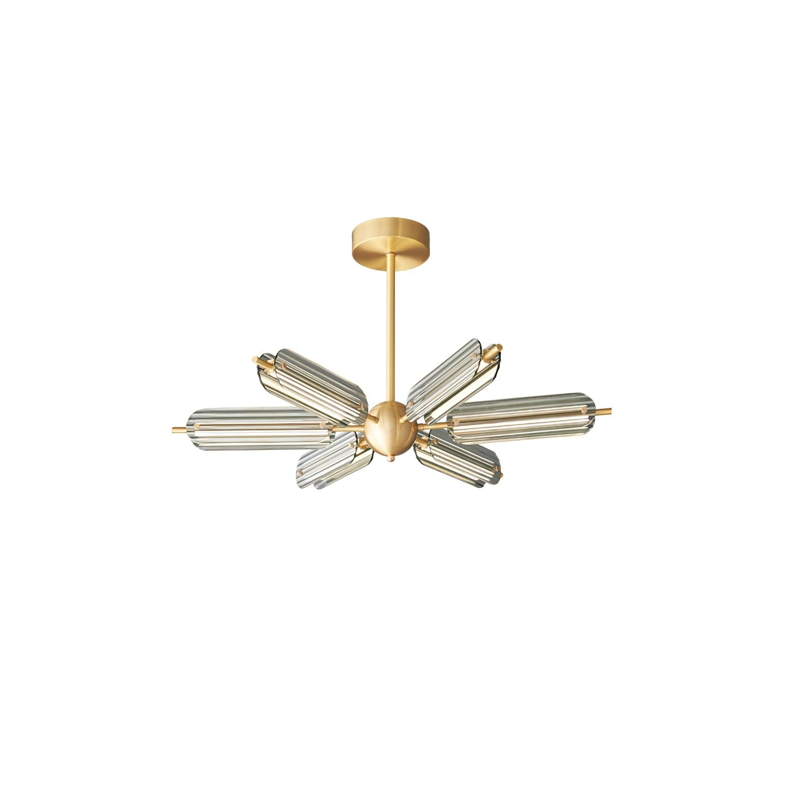 Sputnik Brass Chandelier - Blowlighting