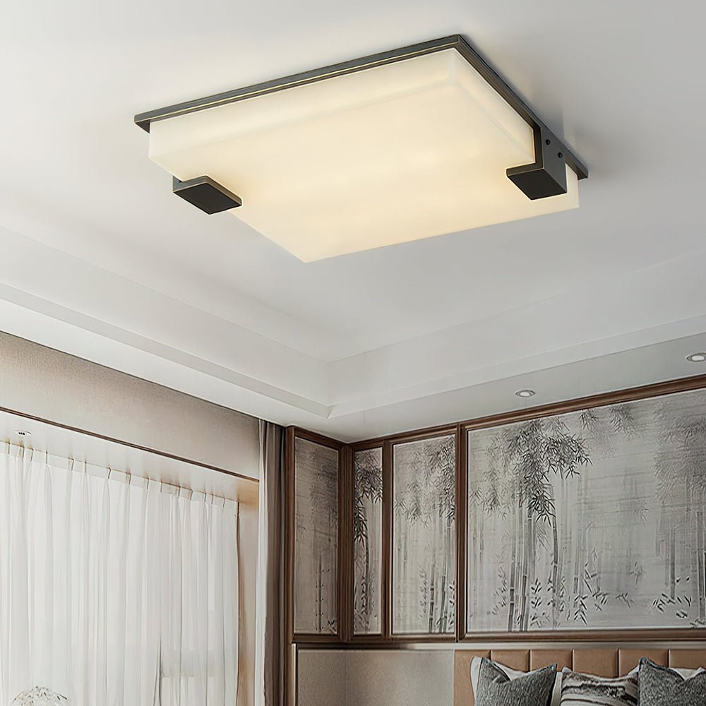 Otalyra Minimalist Alabaster Ceiling Light - Neutralighting