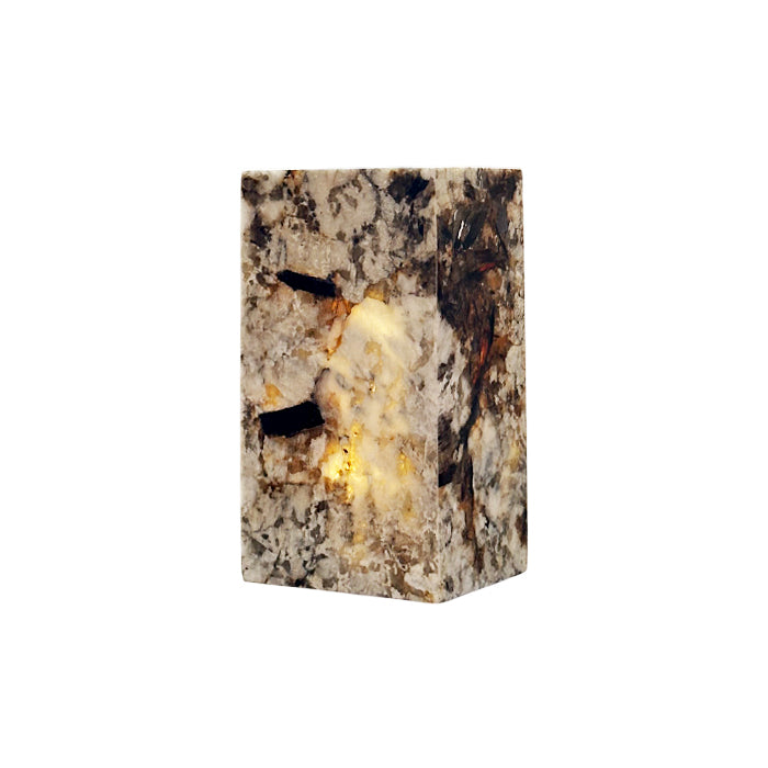 Square Stone Table Lamp - Lamp Copper