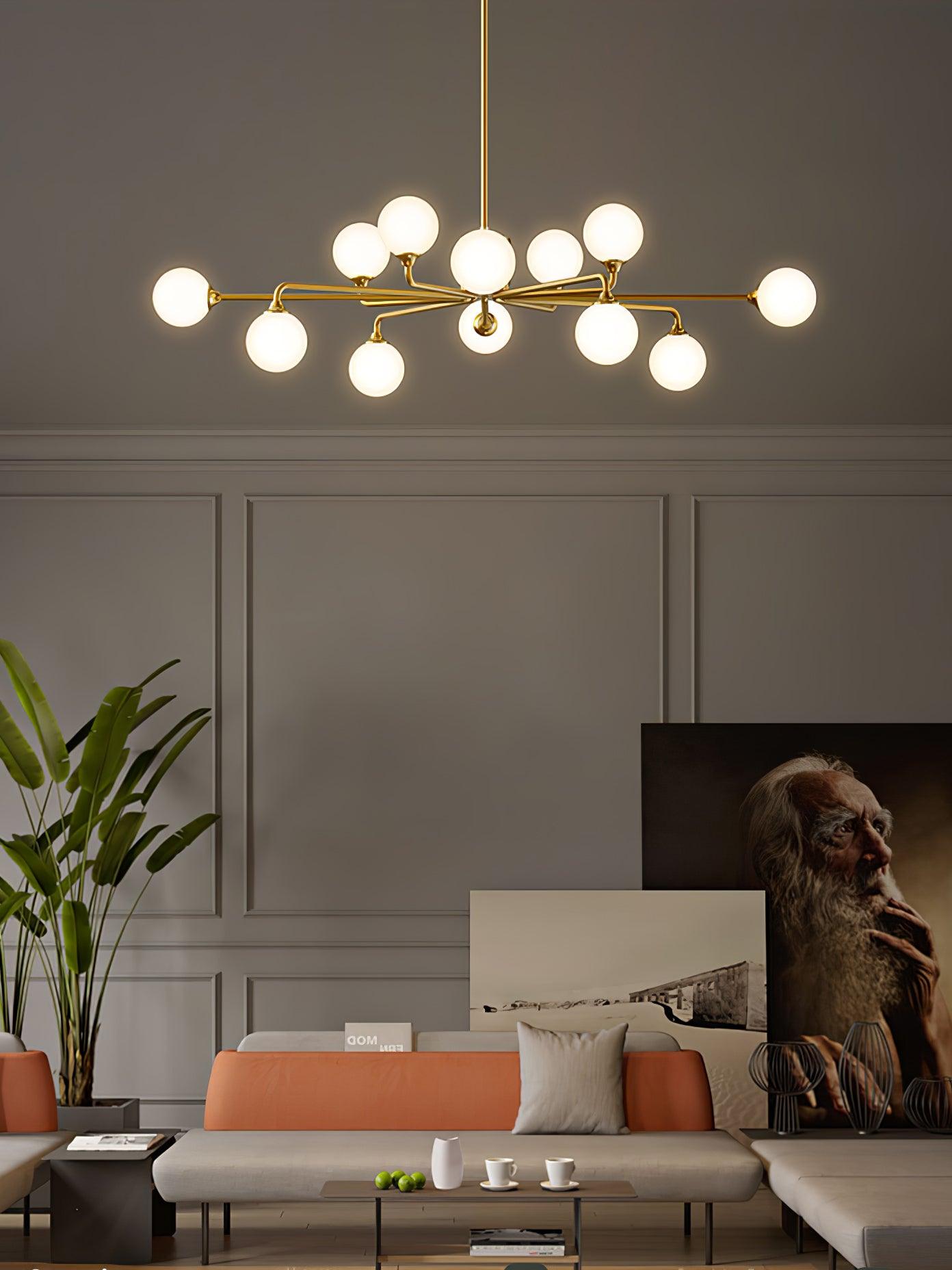 Galaxy Modern Glass Chandelier - Blowlighting