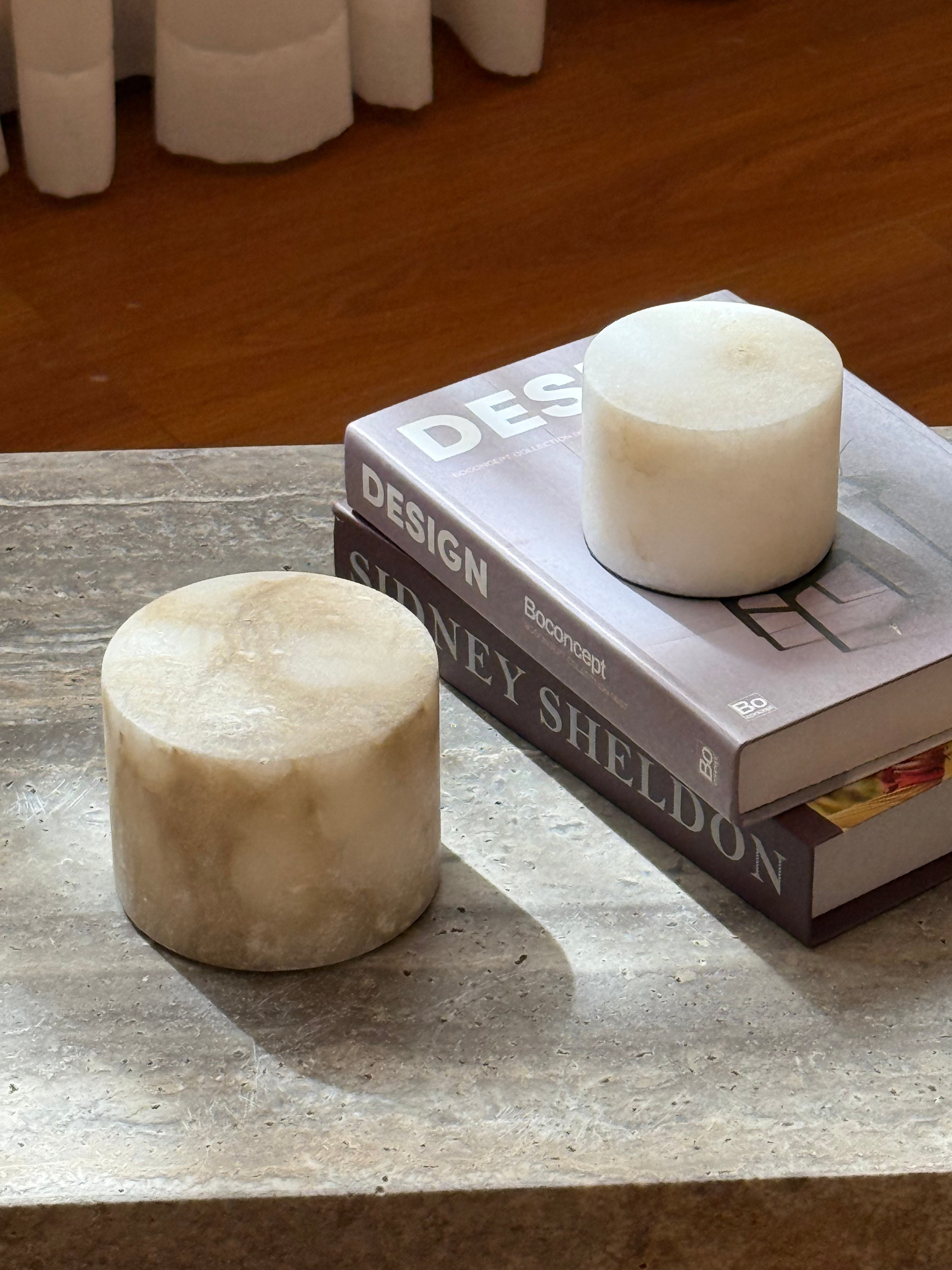 Sterno Alabaster Table Lamp (Built-in Battery) - Lamp Copper