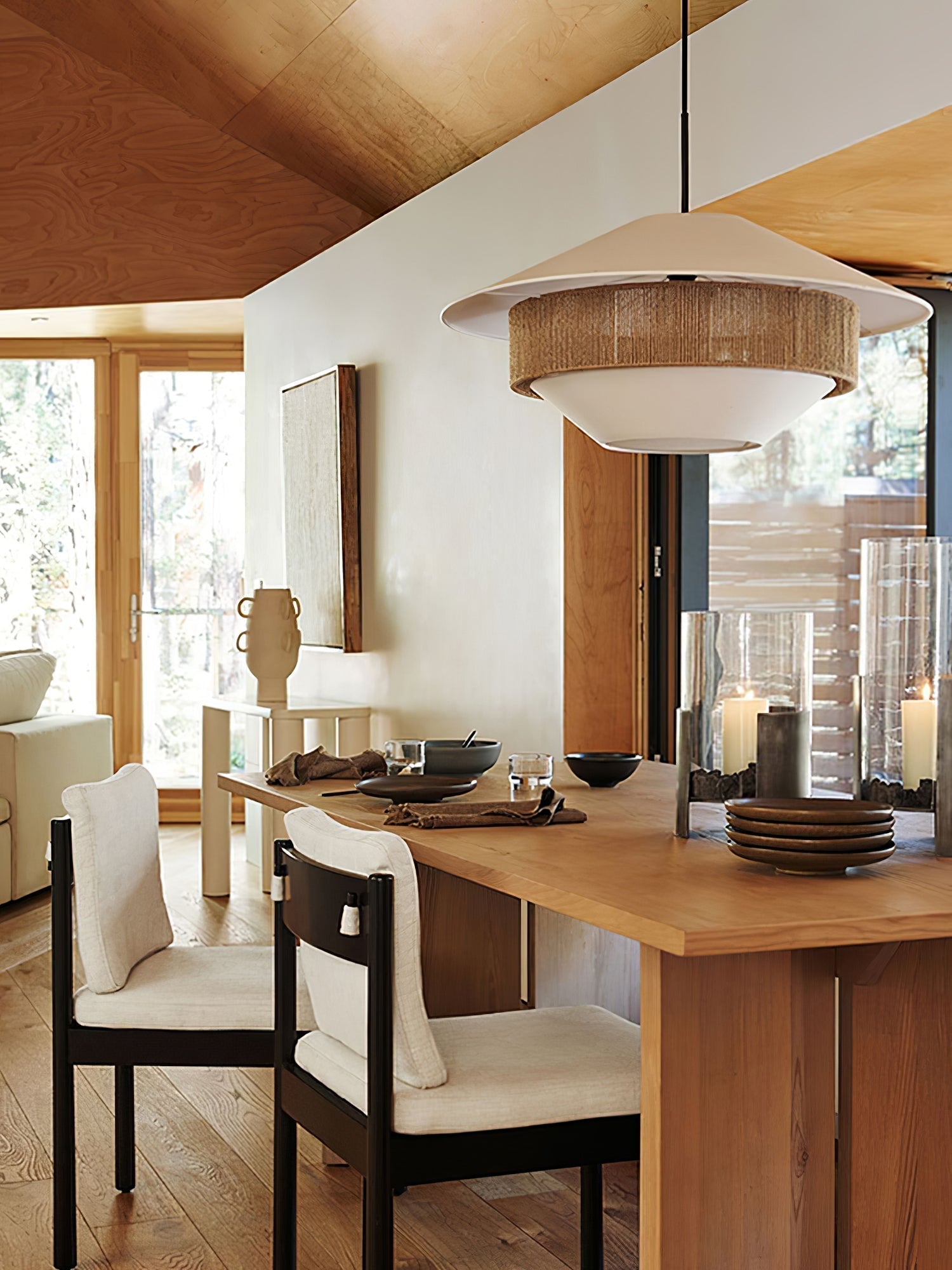 Stevie Woven Pendant Lamp - Blowlighting