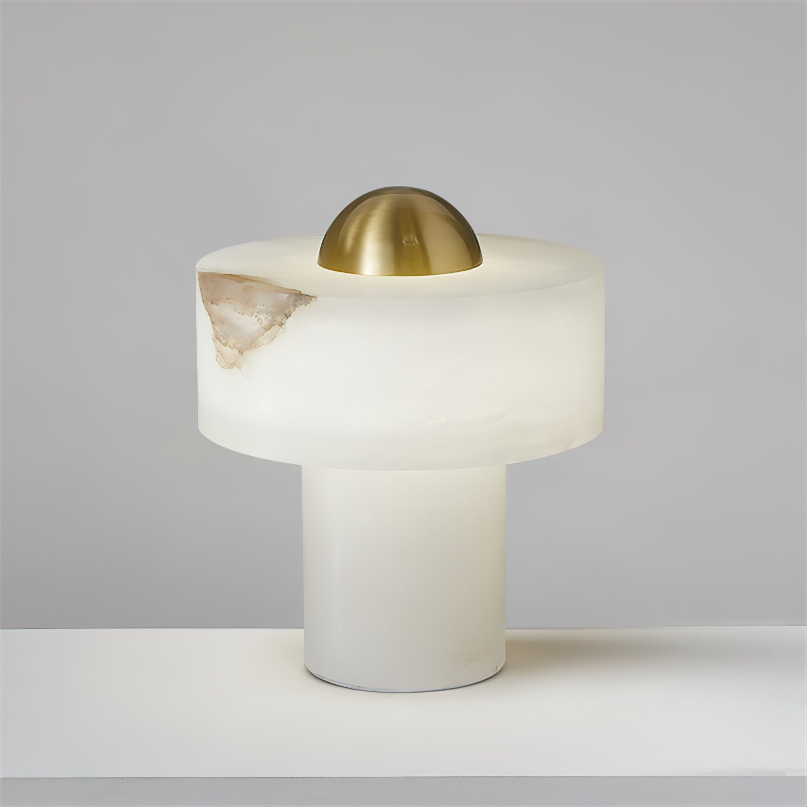 Stone Alabaster Table Light - Lamp Copper