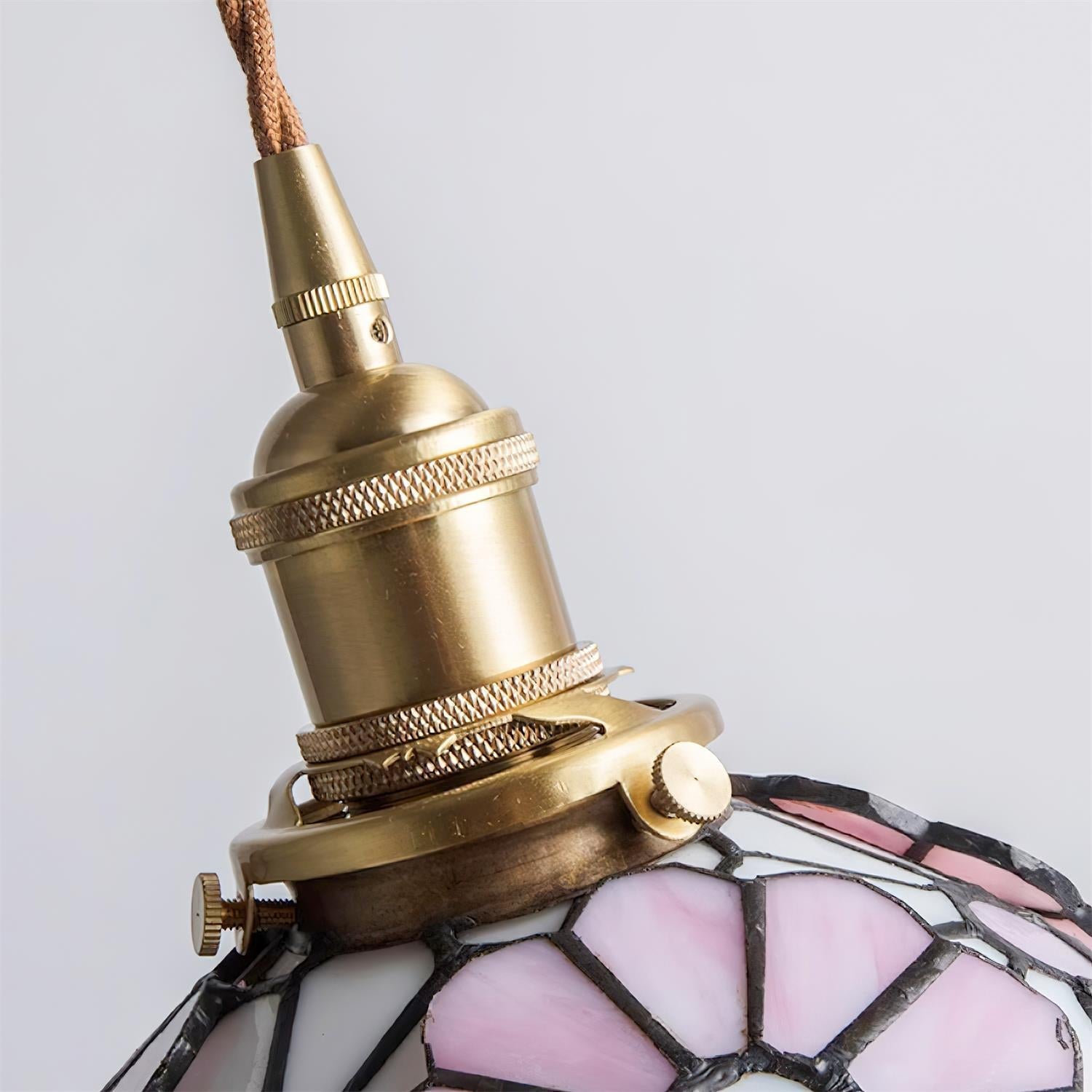 Tiffany Lampada a Sospensione Floreale Blu