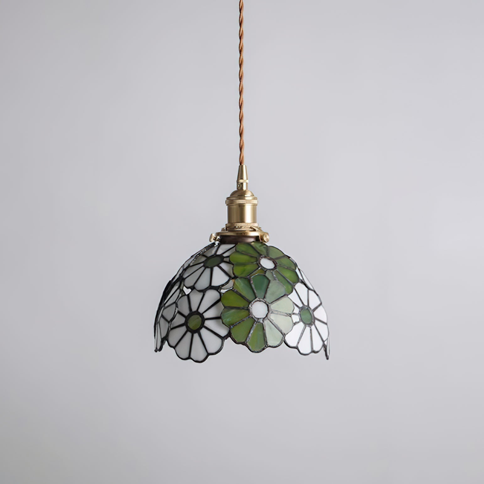 Tiffany Lampada a Sospensione Floreale Blu