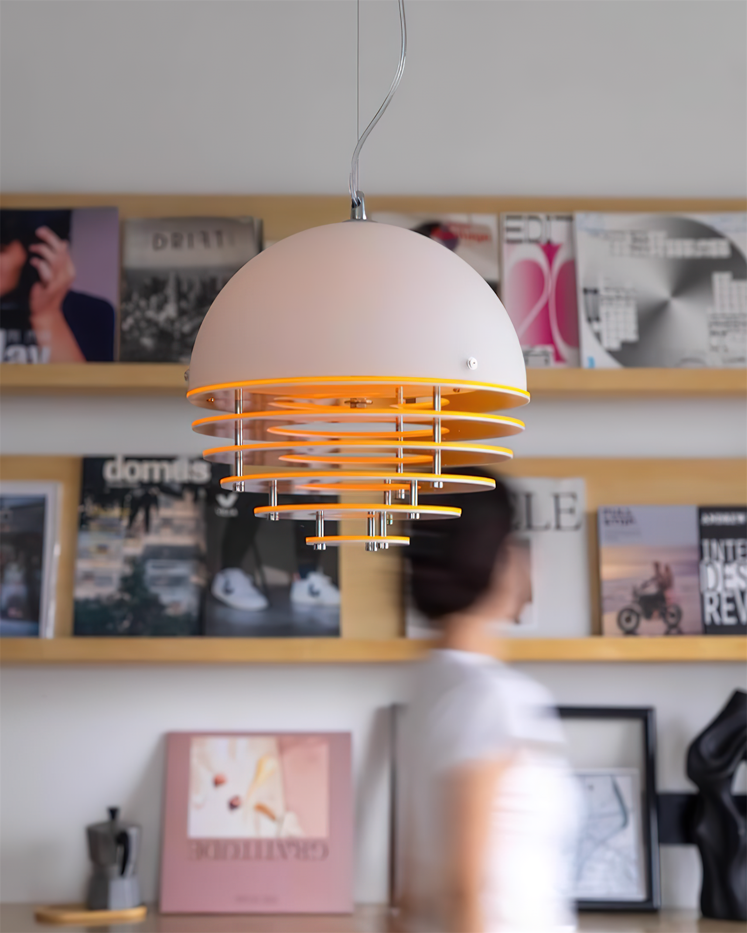 Pendant Lamp Modern Layered Acrylic Shade Soft Glow Dining Room - Letslighting