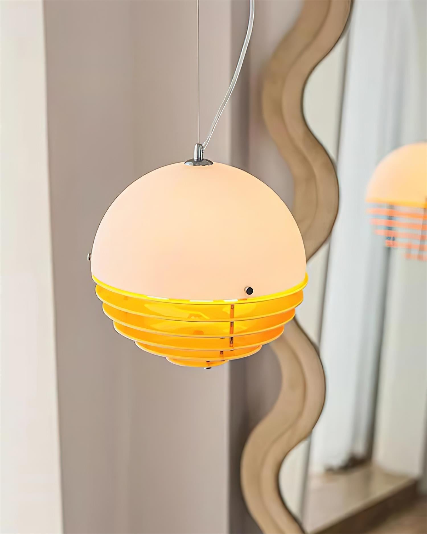 Pendant Lamp Modern Layered Acrylic Shade Soft Glow Dining Room - Letslighting