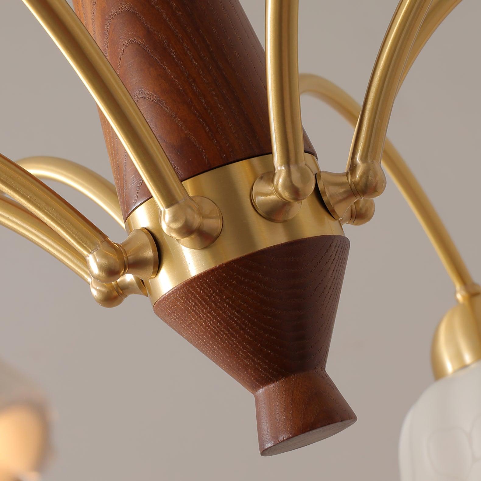 Olivia Lampadari Floreali in Legno e Ceramica