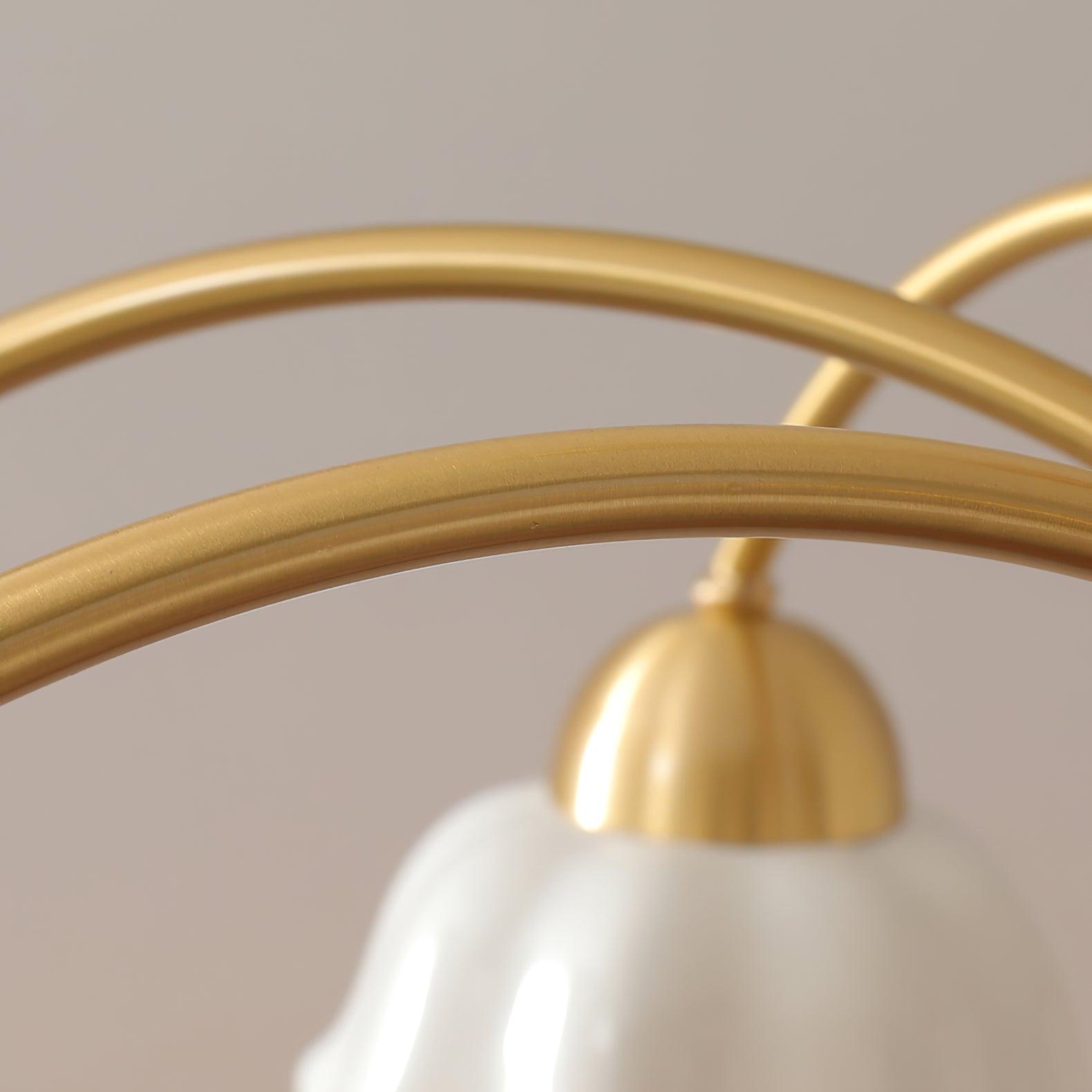 Olivia Lampadari Floreali in Legno e Ceramica