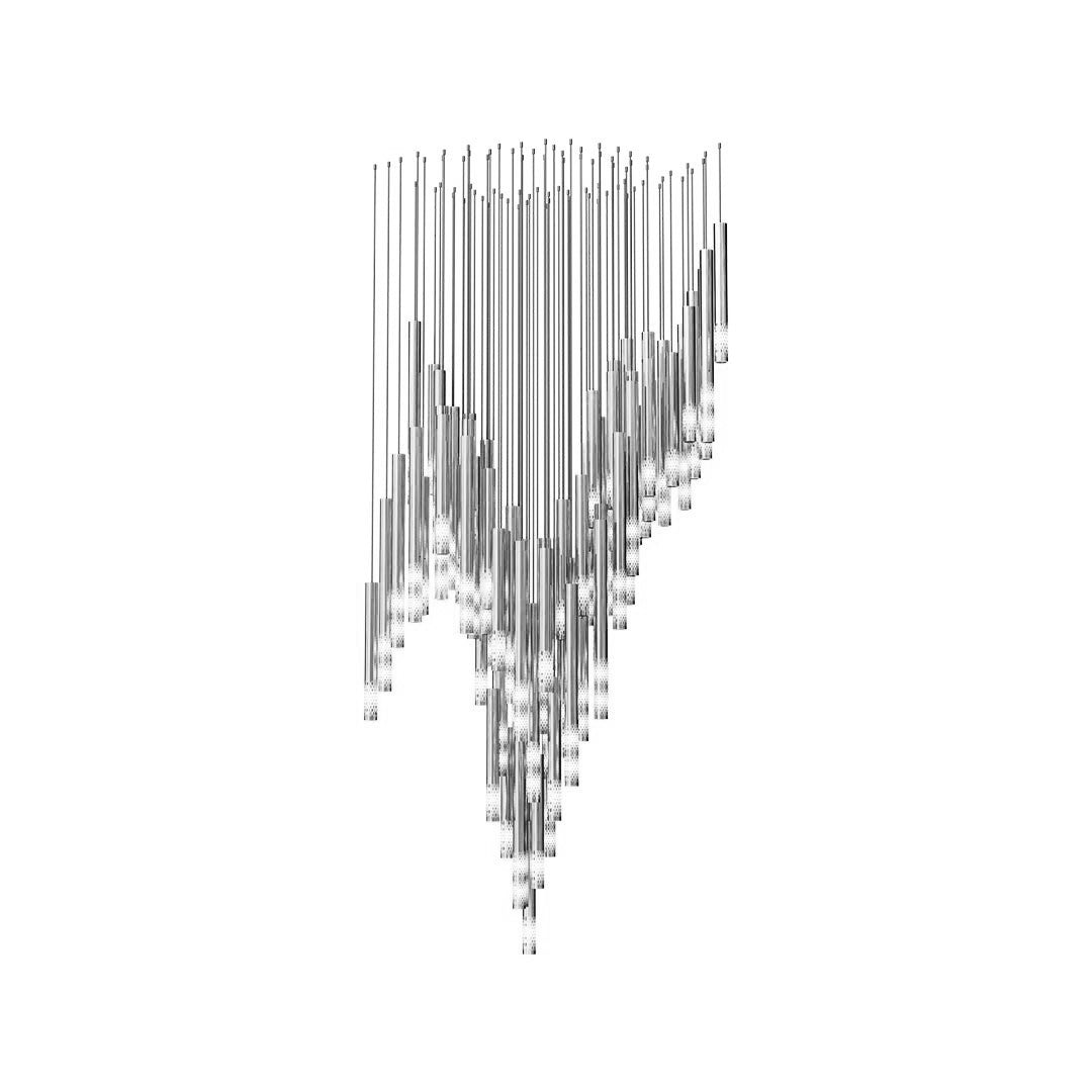 Ovynira Gold Rod Chandelier - Blowlighting