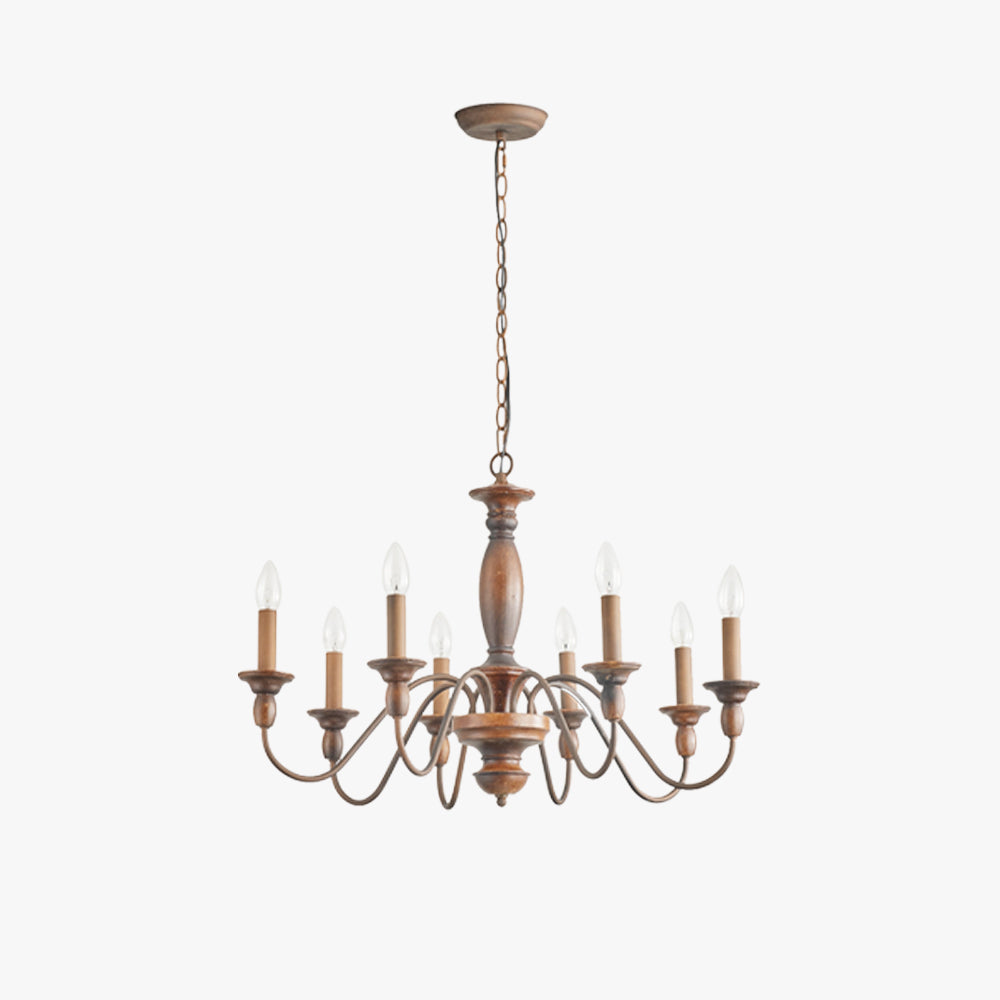 Silva Lampada a Sospensione LED da Interno di Design Industriale in Legno Metallo