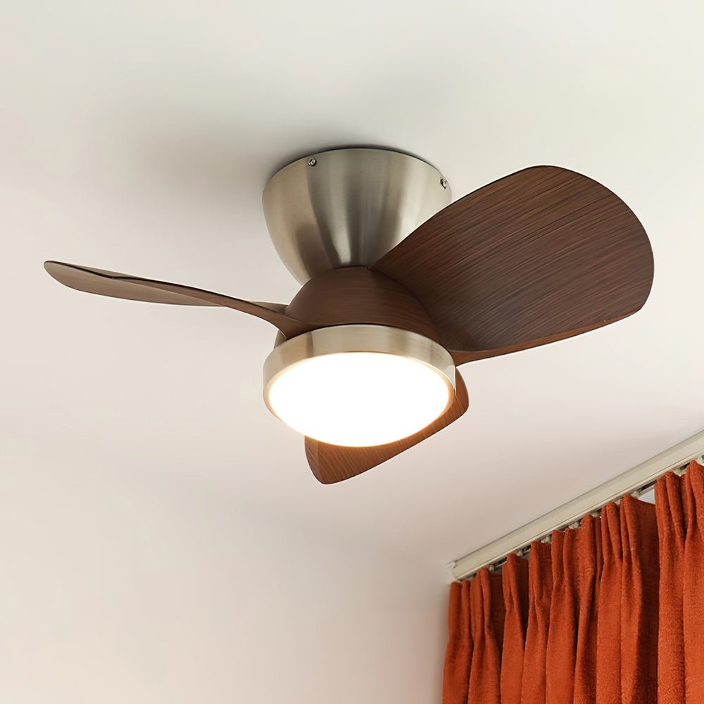 Ventra Ventilatore da Soffitto Moderno con Luce in Legno