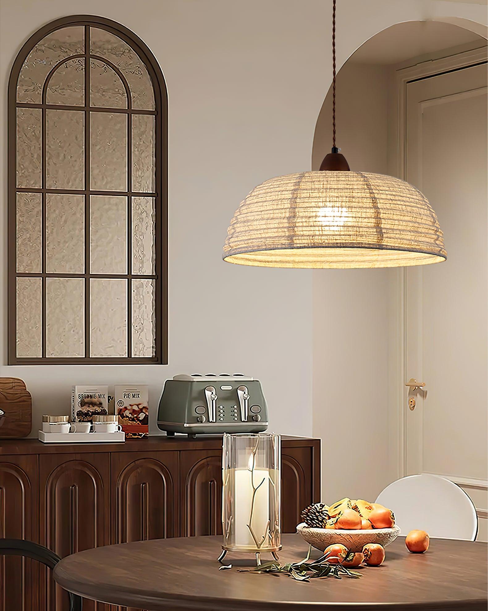 Evano Woven Dome Pendant Light - Letslighting