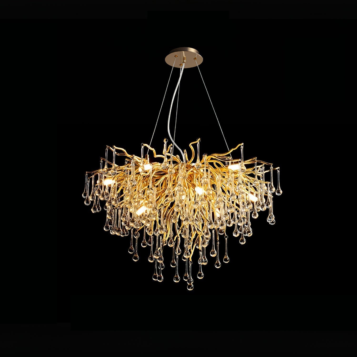 Teardrop Crystal Chandelier - Blowlighting