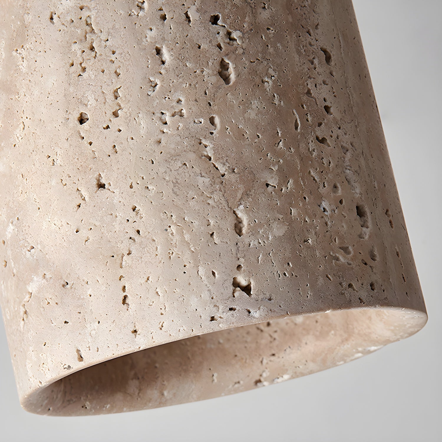 Aurnorira Cylinder Cap Travertine Ceiling Light - Neutralighting