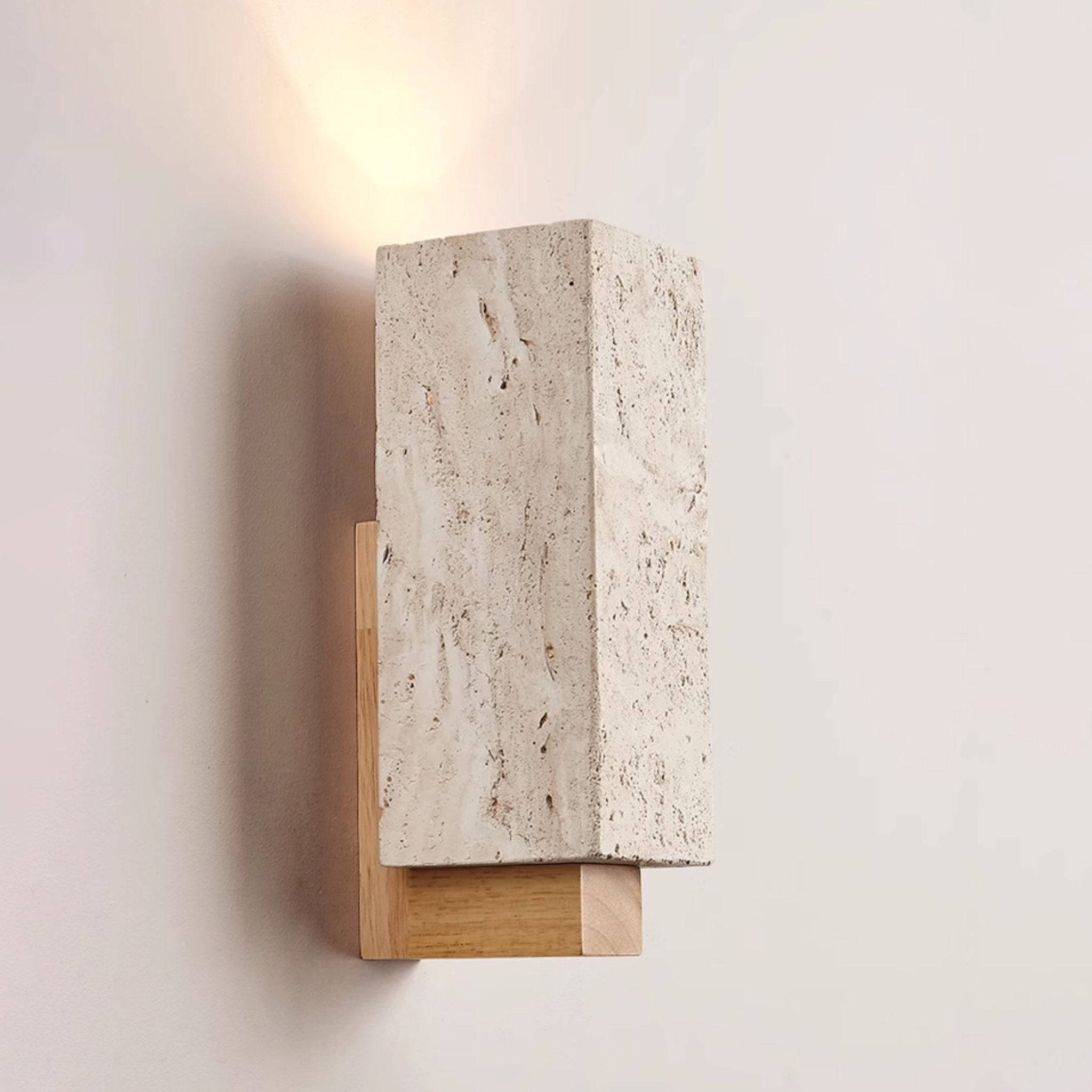 Elsoran Travertine Block Wall Light - Neutralighting