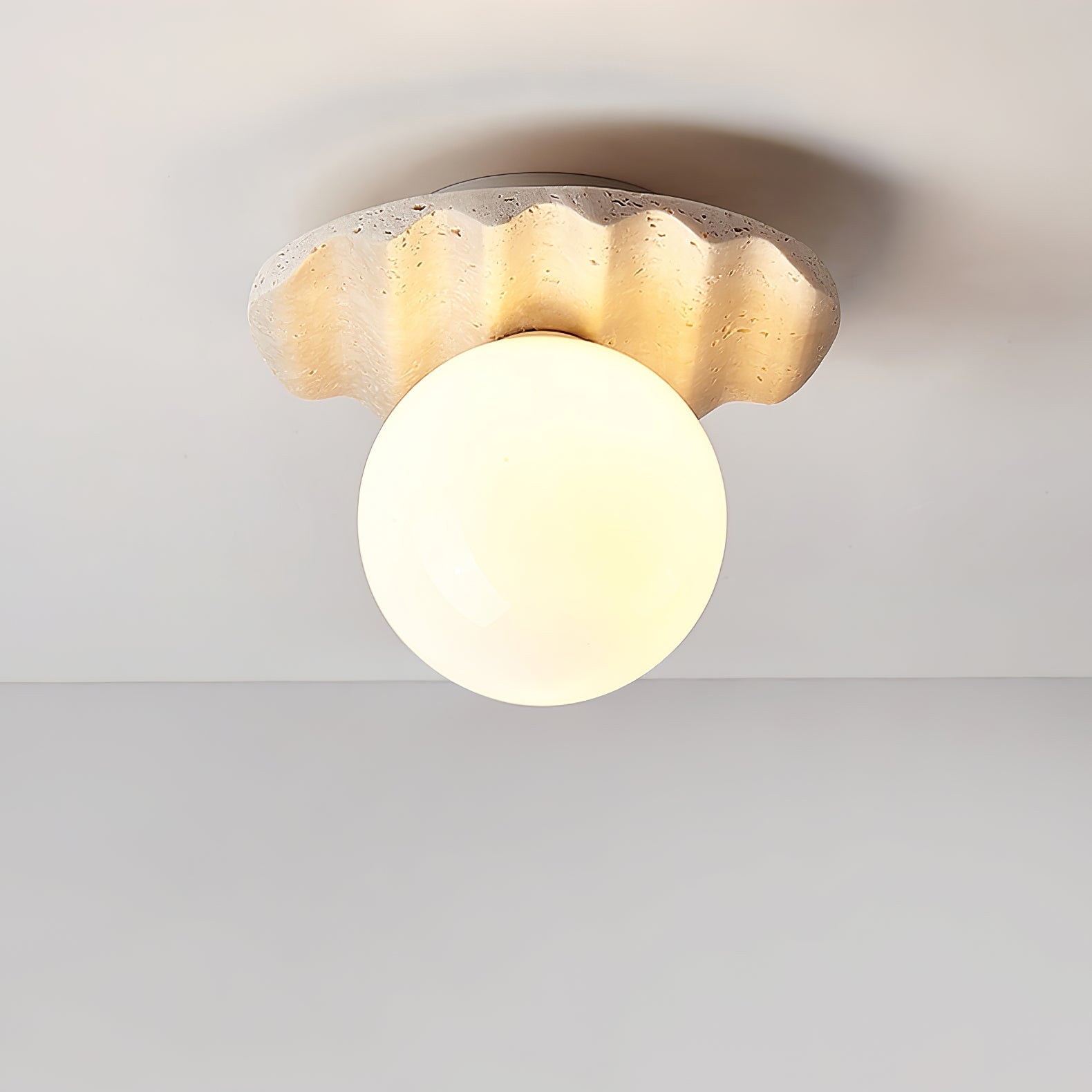 Travertine Wave Ceiling Light - Neutralighting
