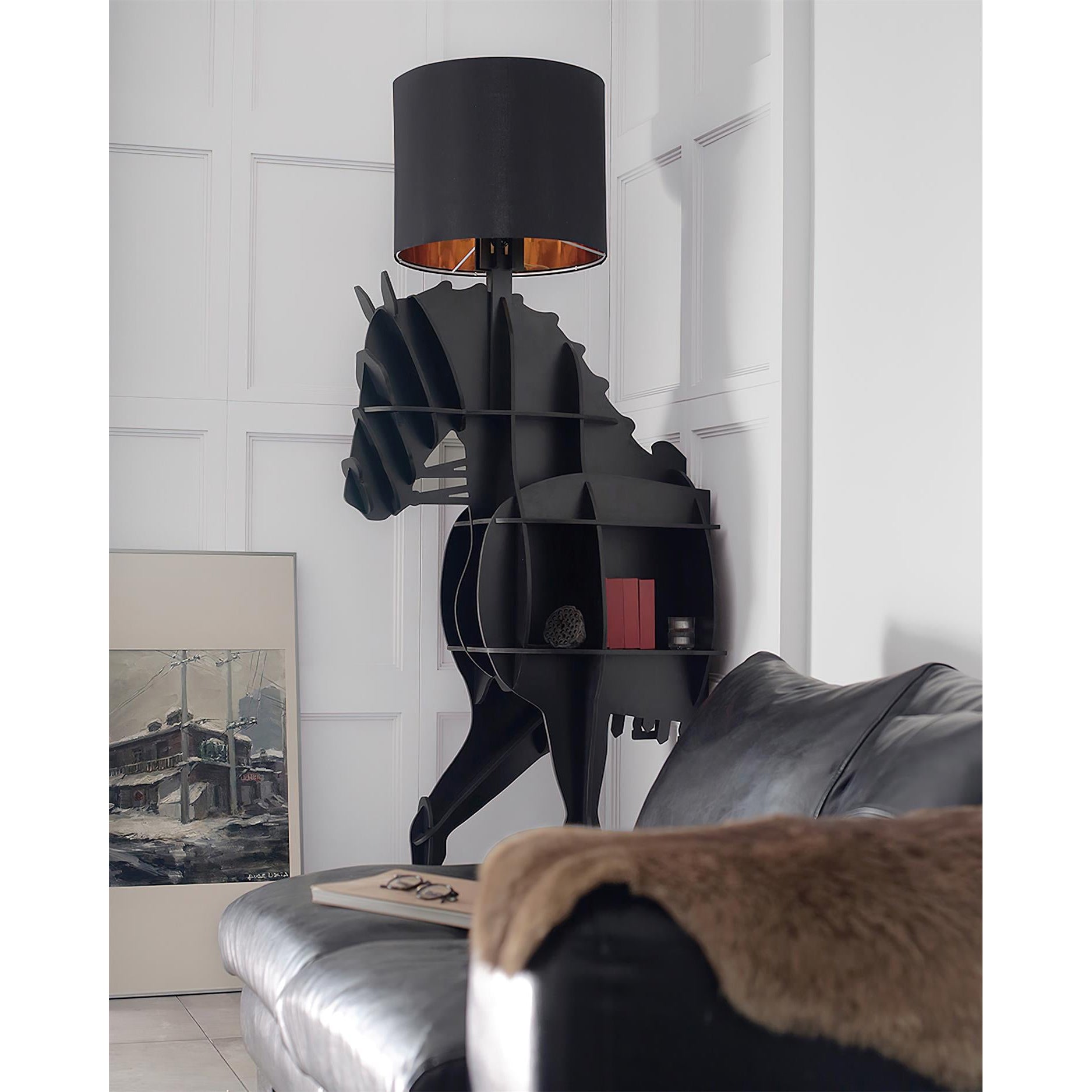 Tete Horse Floor Lamp - Lamp Copper