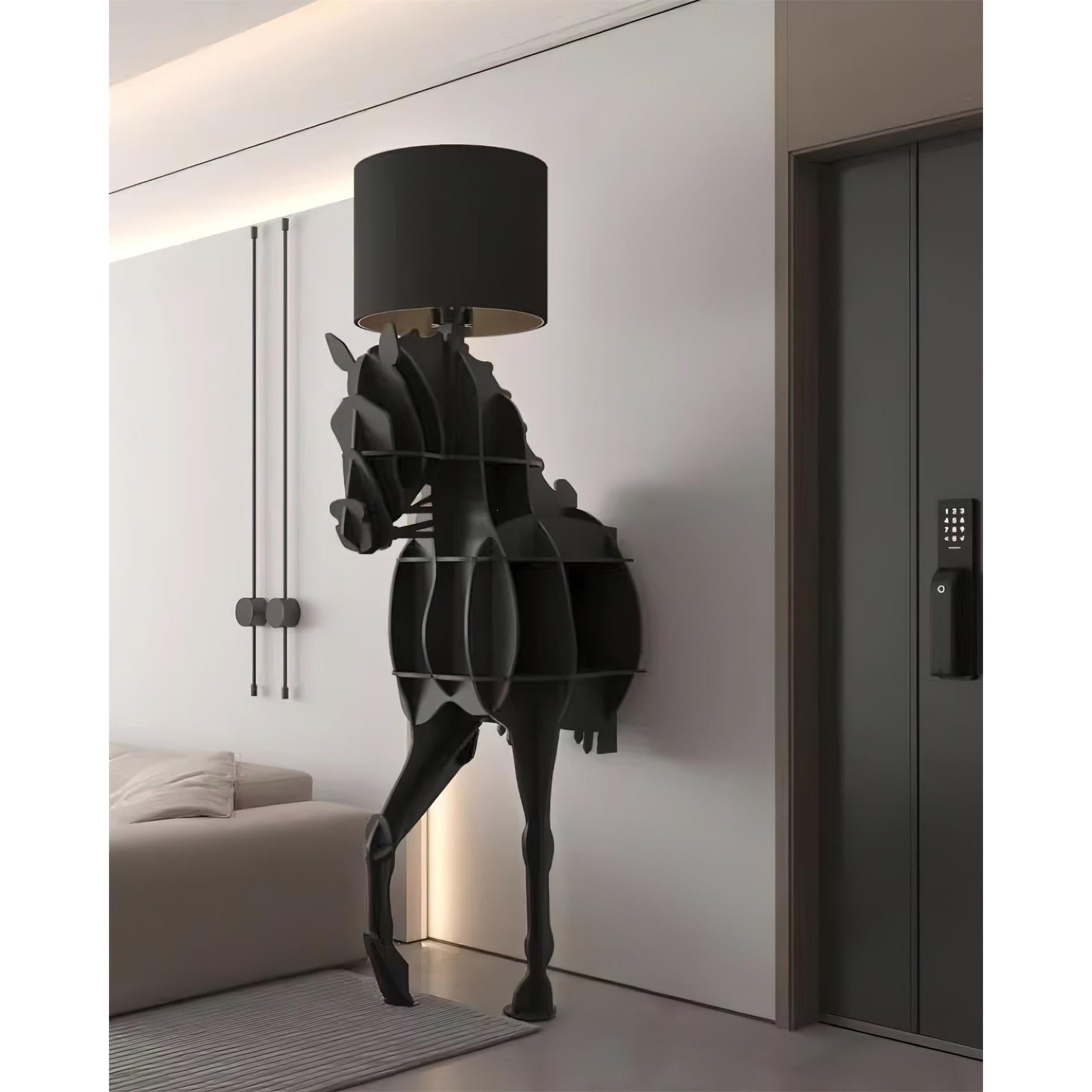 Tete Horse Floor Lamp - Lamp Copper