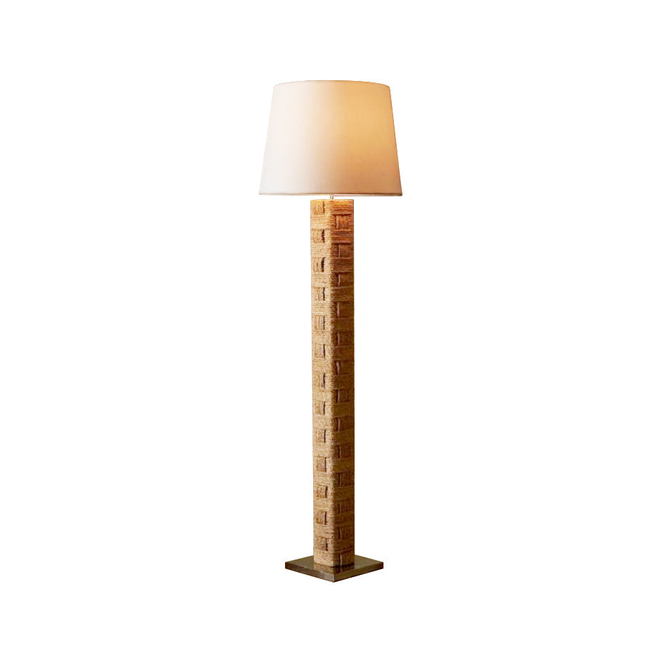 Textile Block Floor Lamp - Lamp Copper