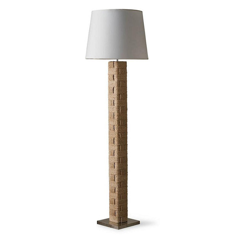 Textile Block Floor Lamp - Lamp Copper