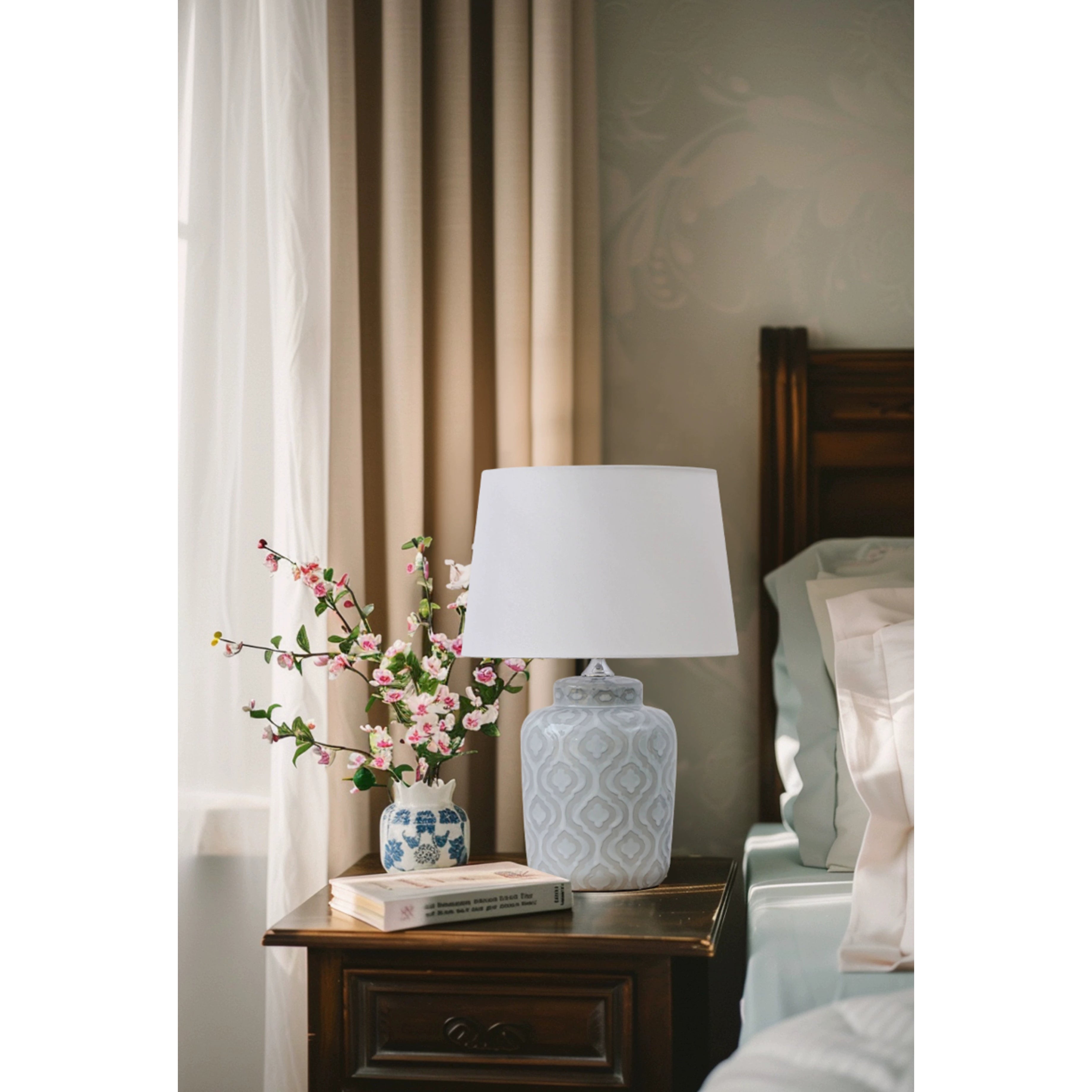 Textured Jar Table Lamp - Lamp Copper