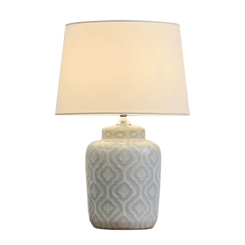 Textured Jar Table Lamp - Lamp Copper