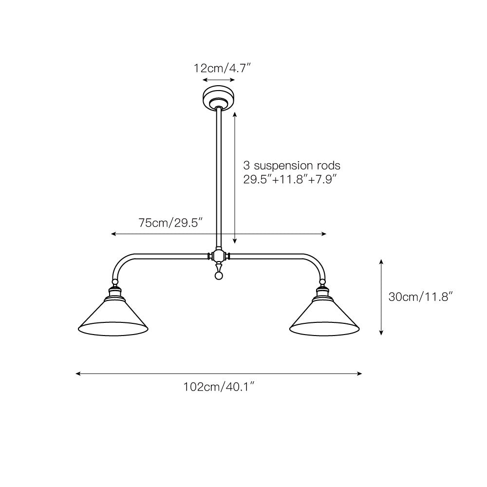 Vallence Pendant Light - Lamp Copper