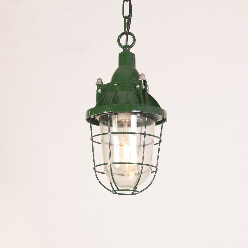 Vemiryra Vintage Industrial Green Metal Pendant Light - Lamp Copper