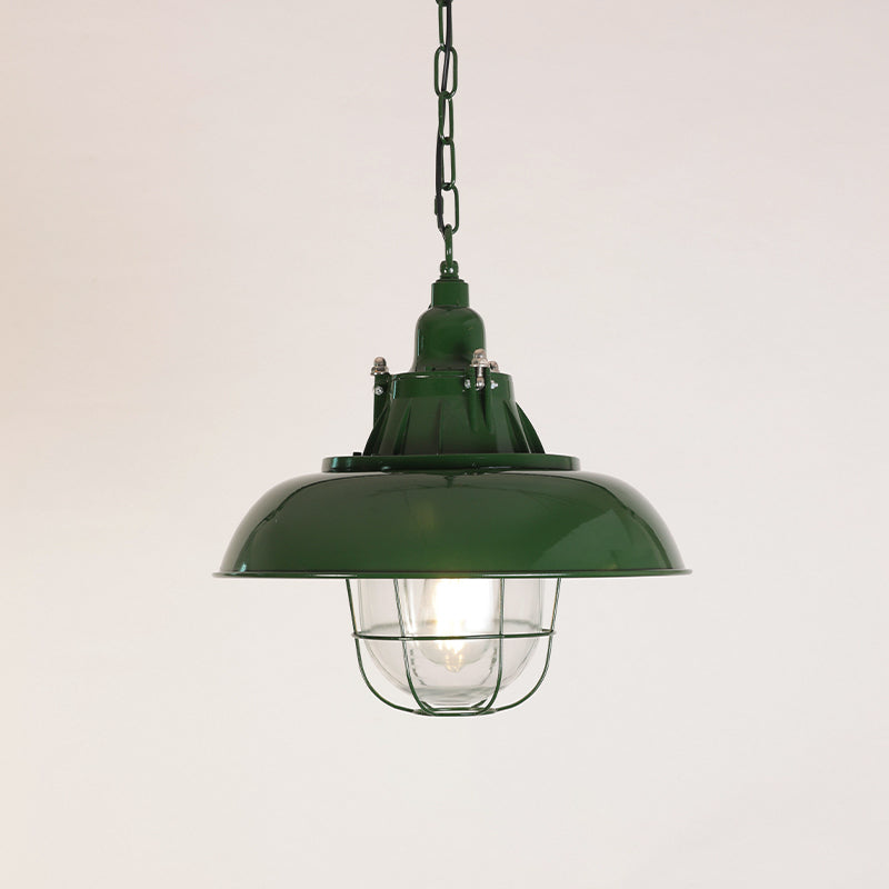 Vemiryra Vintage Industrial Green Metal Pendant Light - Lamp Copper