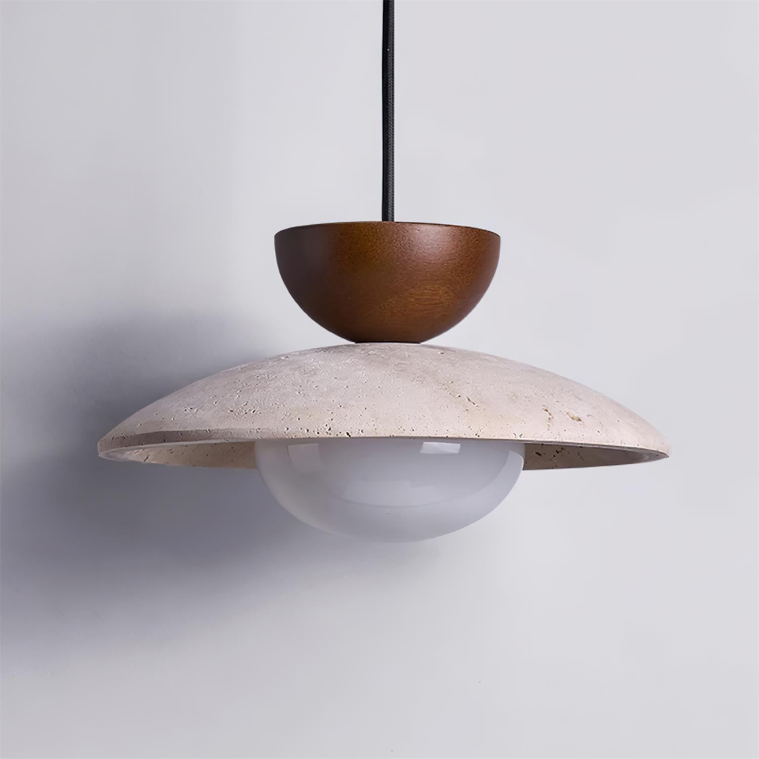 Ritta Lampade a Sospensione Moderne in Travertino Naturale