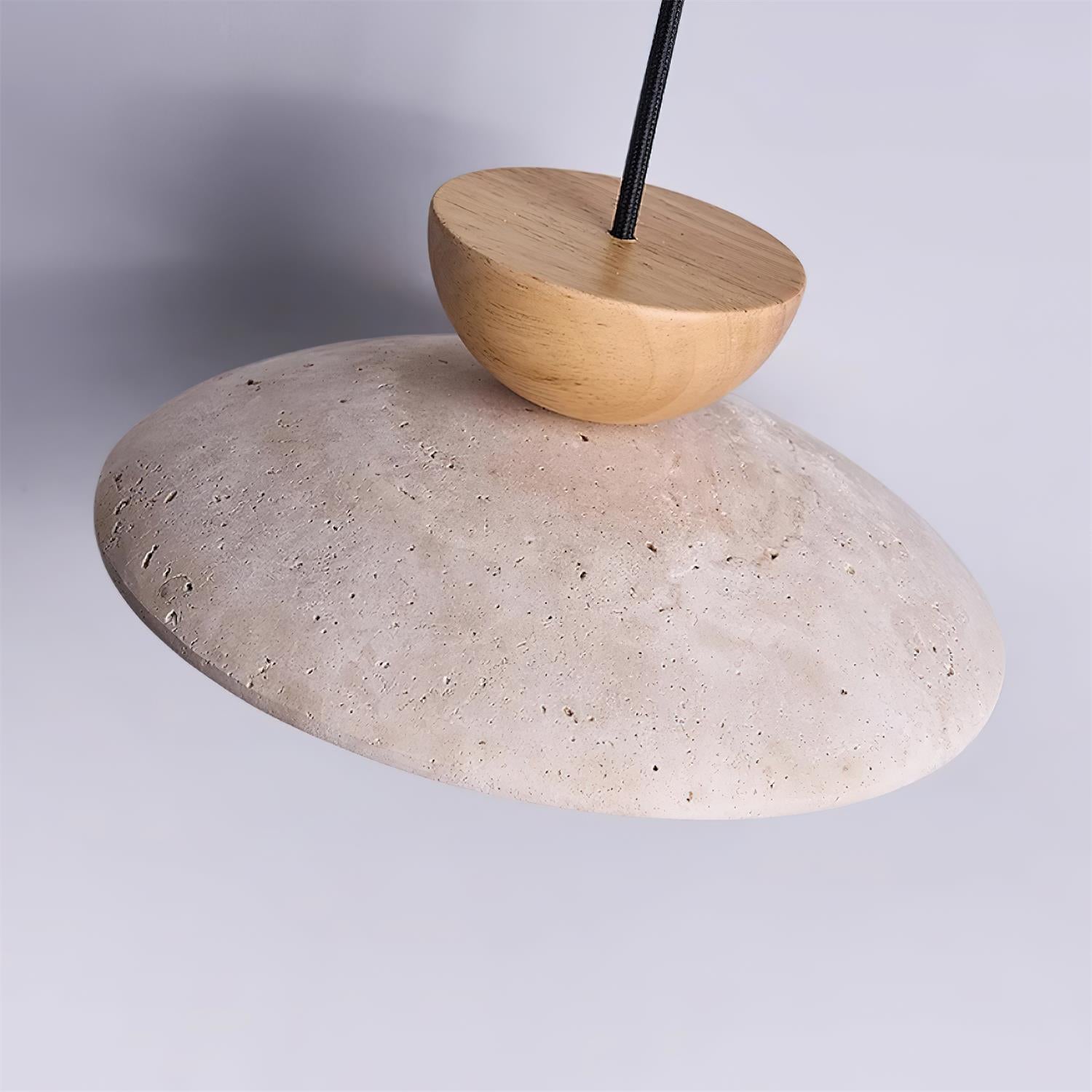 Ritta Lampade a Sospensione Moderne in Travertino Naturale