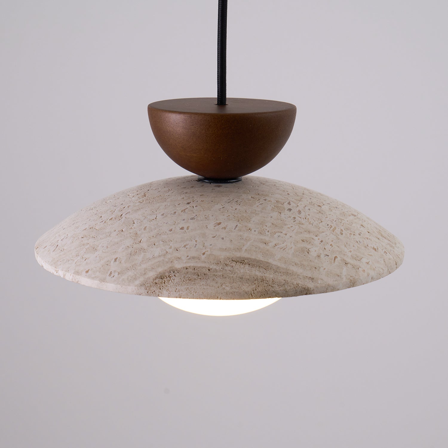 Ritta Lampade a Sospensione Moderne in Travertino Naturale